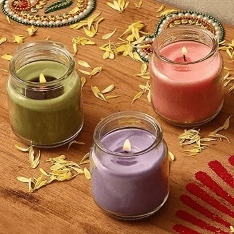 Soy Wax Candlights Transparent Jar – (Special Price) - Image 2