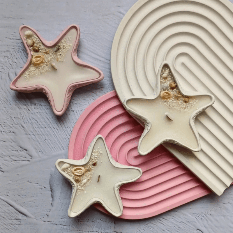 Combo Offer: Starfish Candle + Rose Candle - Image 2