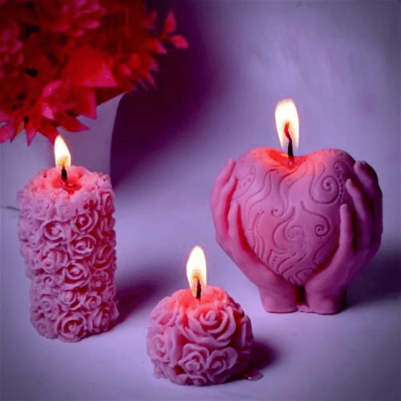 Combo Offer: Starfish Candle + Rose Candle - Image 3