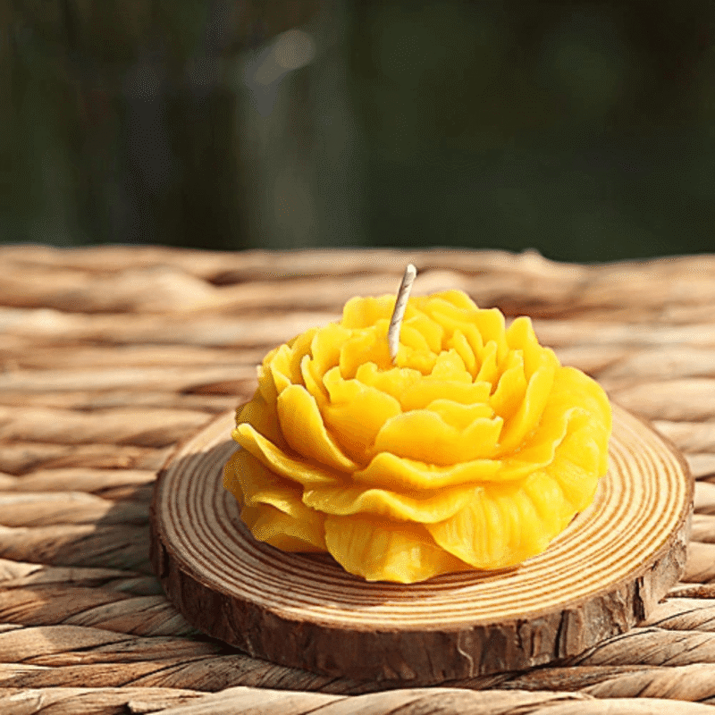Peony Flower Candle