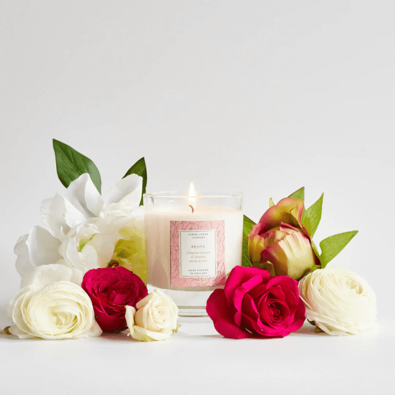 Peony Flower Candle - Image 3