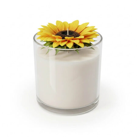 Blue heart scented candles