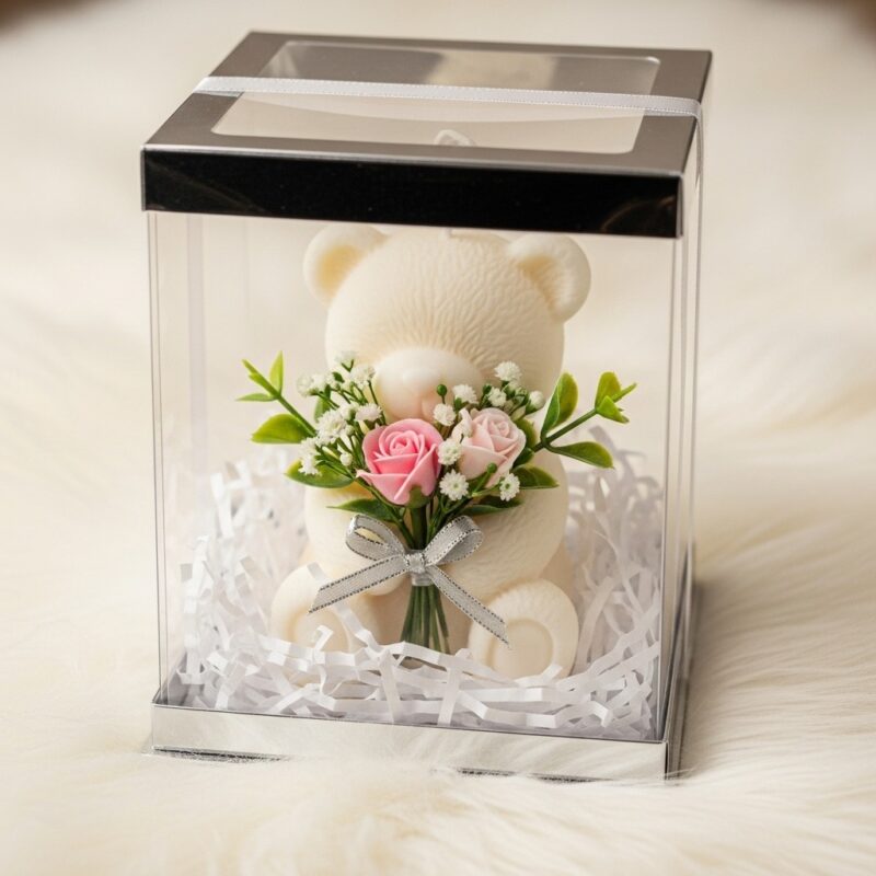 Beautiful Bookey & Teddy candle - Image 3