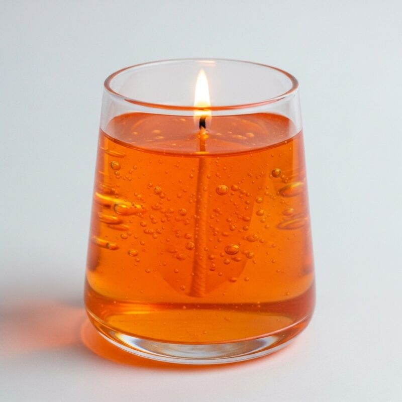 Orange with Gel effect candle - Image 3