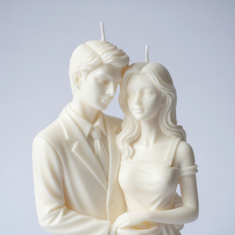 Romantic Couple Scented Candle I Handcrafted Designer - Image 3