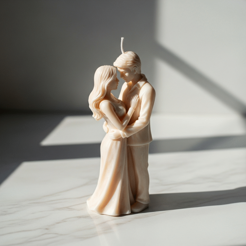 Romantic Couple Scented Candle I Handcrafted Designer - Image 2