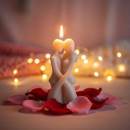 Romantic Couple Scented Candle I Handcrafted Designer